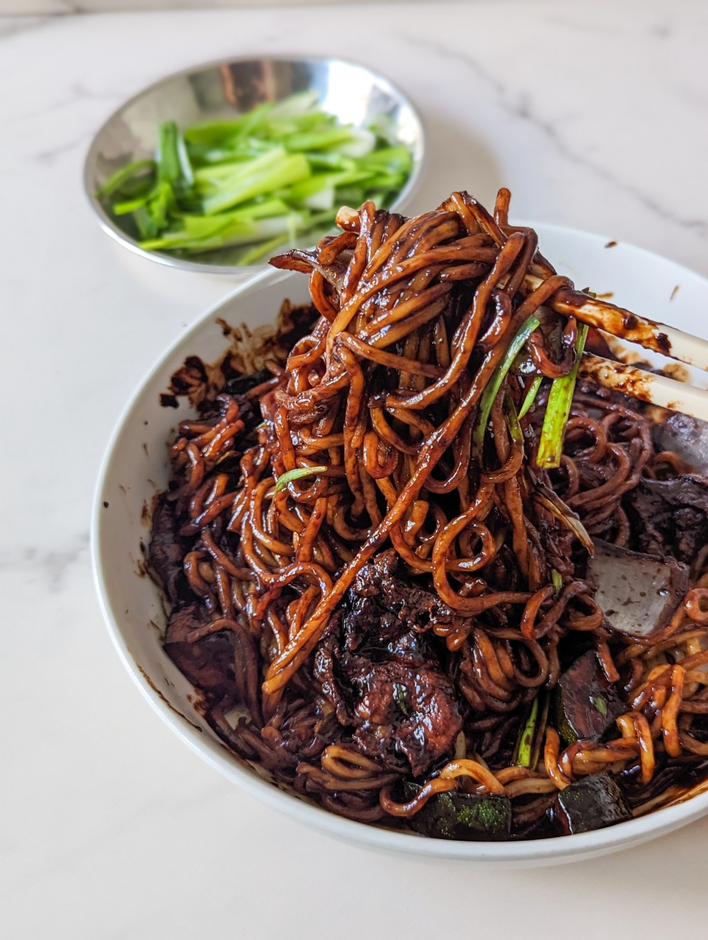 Jjajangmyeon (Noodles in Black Bean&nbsp;Sauce)
