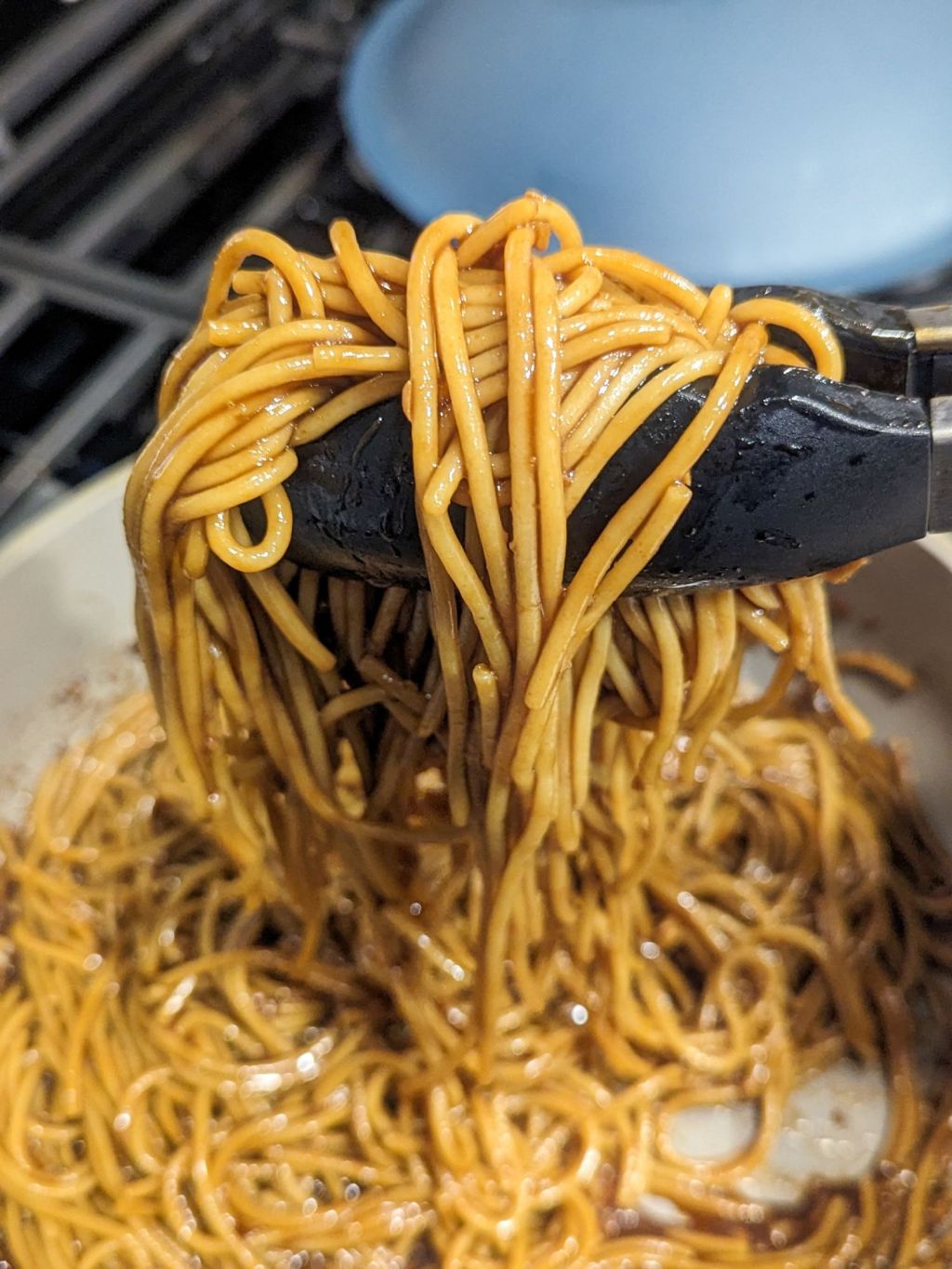 Asian Garlicky Pasta