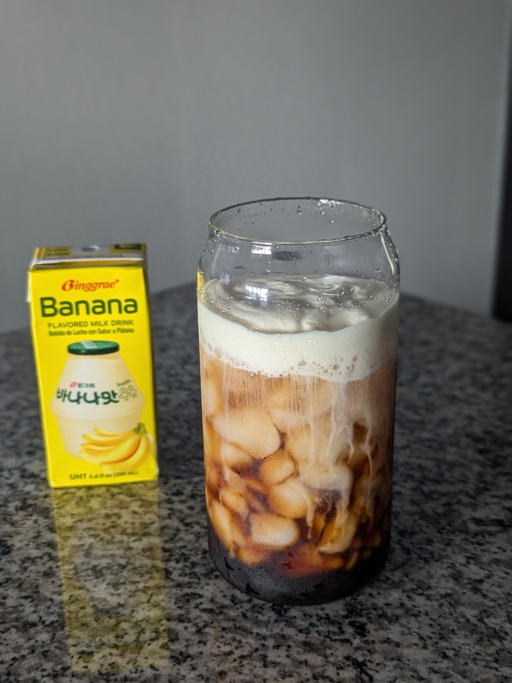 Banana Cream Foam Iced&nbsp;Americano